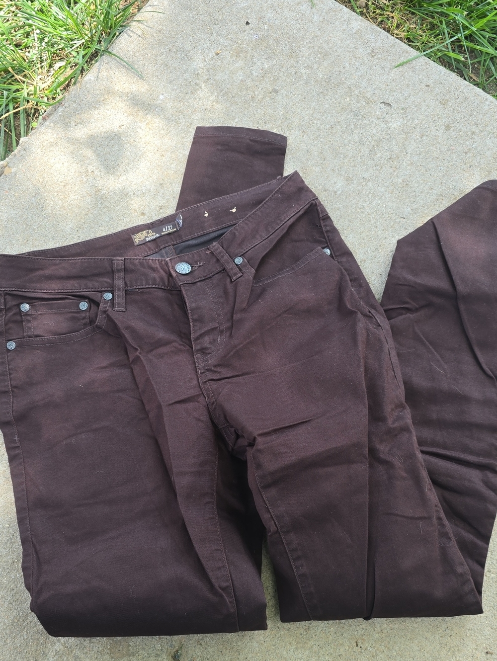 Prana KAYLA Dark Brown Sz 4 Jeans
